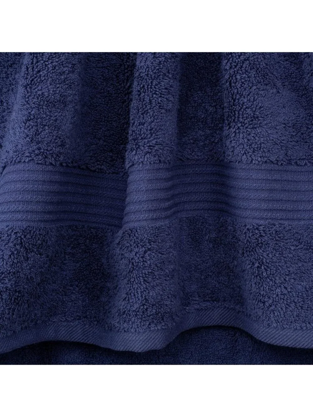 Soft Absorbent 100% Cotton Turkish Towel Set - Quick Dry, 6 Piece, Navy Blue